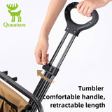 Qunature Bollerwagen Faltbar 150KG mit Gro?e Breiten R?dern und Bremse
