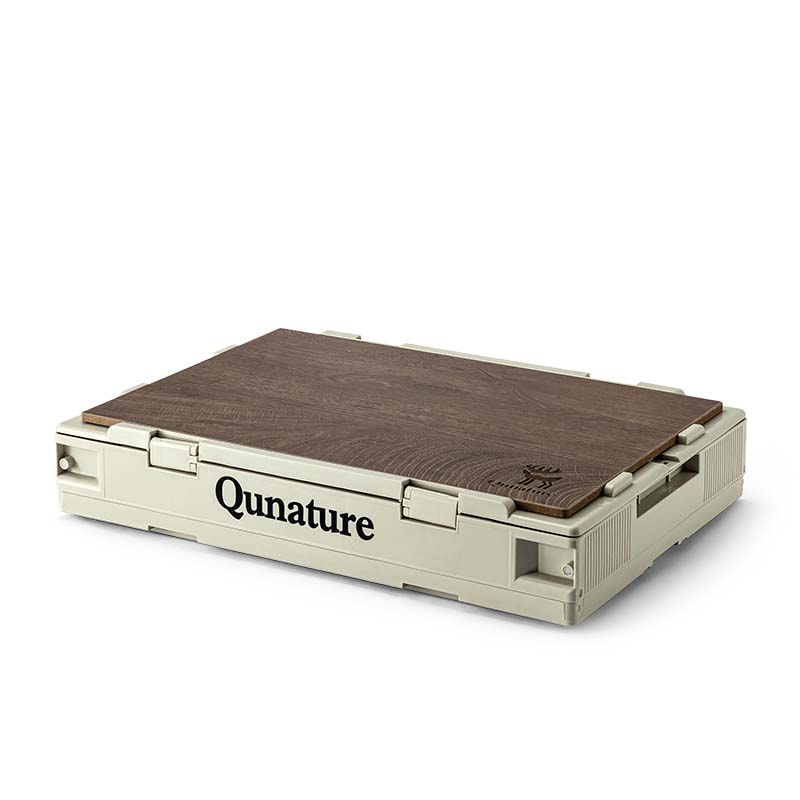 Camping Box Foldable Camping Boxes with Wooden Lid Camping Box
