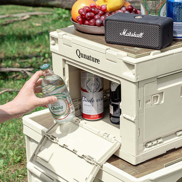 Camping Box Faltbare Campingboxen mit Holzdeckel Campingbox