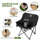 Qunature Campingstuhl Faltbar Tragbarer Camping Stuhl – Mit Tragetasche und Tragegriff 120KG/60KG