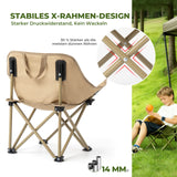 Qunature Campingstuhl Faltbar Tragbarer Camping Stuhl – Mit Tragetasche und Tragegriff 120KG/60KG