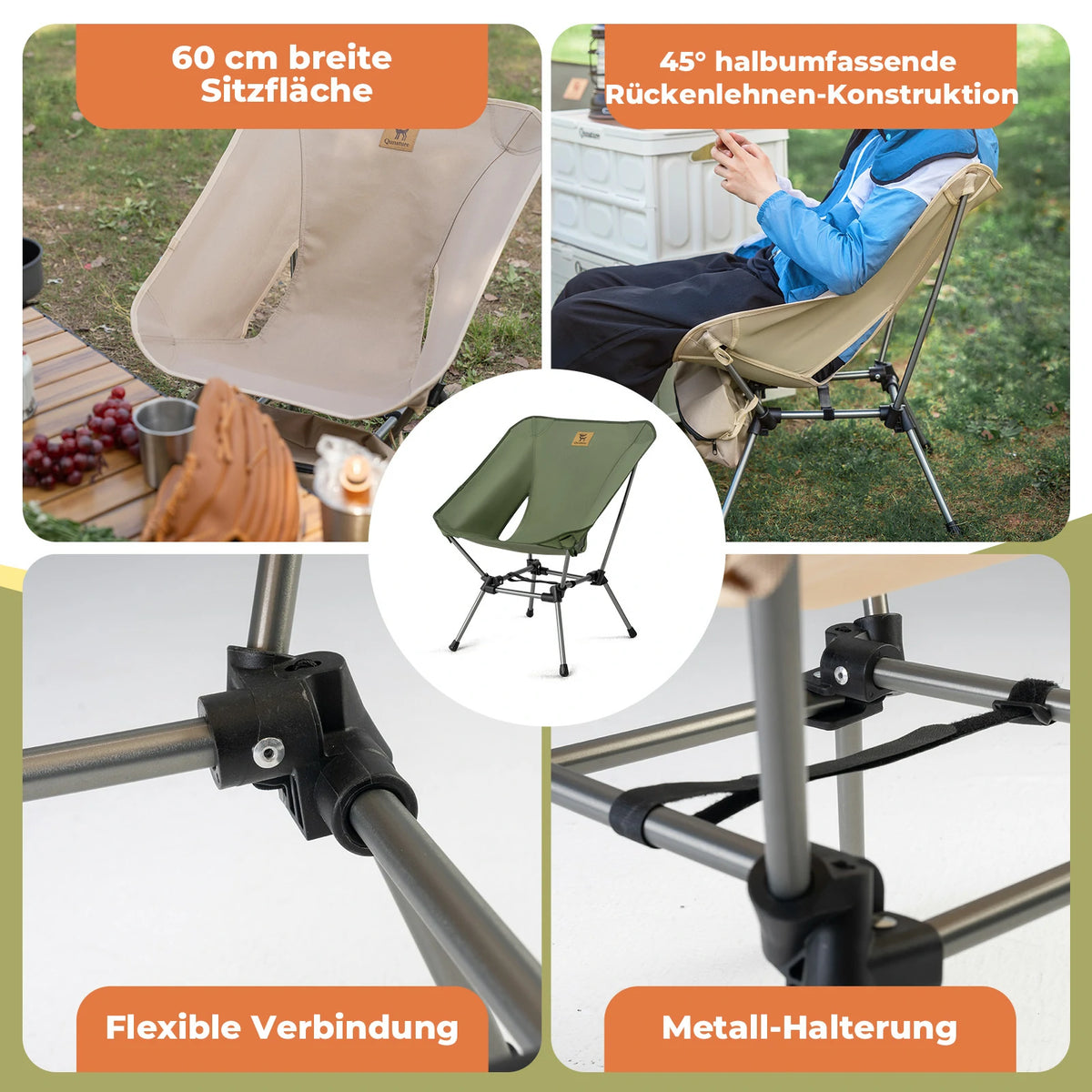 Qunature Faltbarer Campingstuhl – ROCKBROS-DE