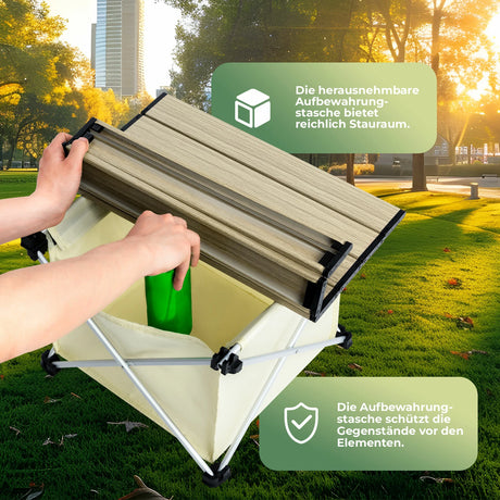 Qunature Klapptisch – Camping‑, Picknick‑ & Outdoortisch aus Aluminium