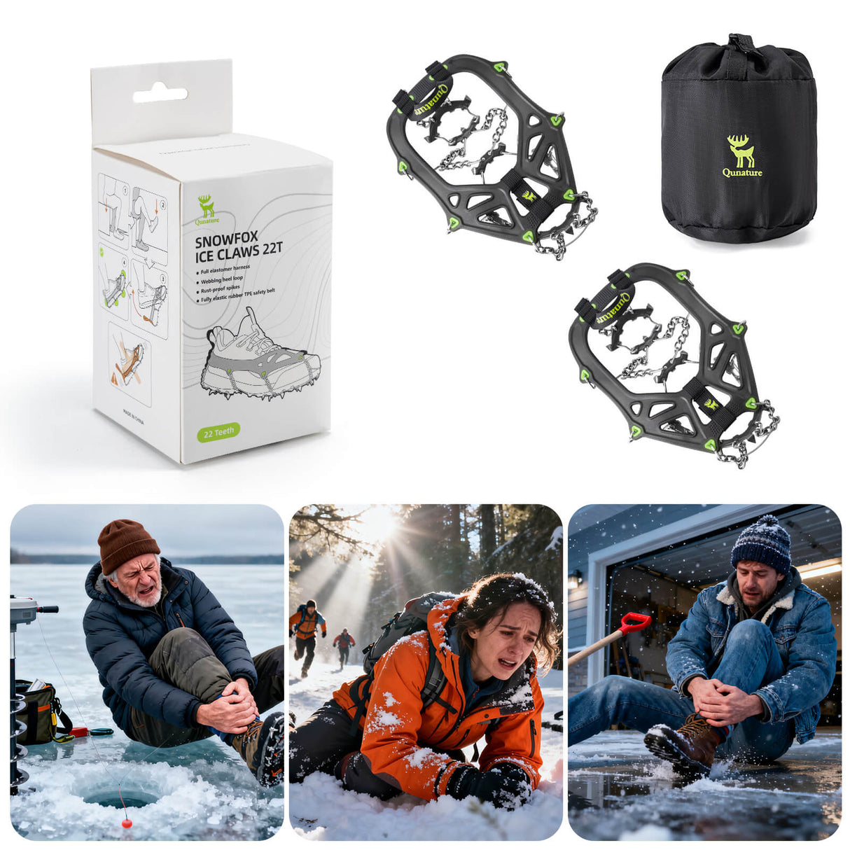 Qunature Leichtgewichtige Eispickel – Für Wander & Trekking