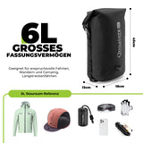 Qunature Lenkertasche 6L/12L – Wasserdicht & Leicht für Fahrrad und Outdoor