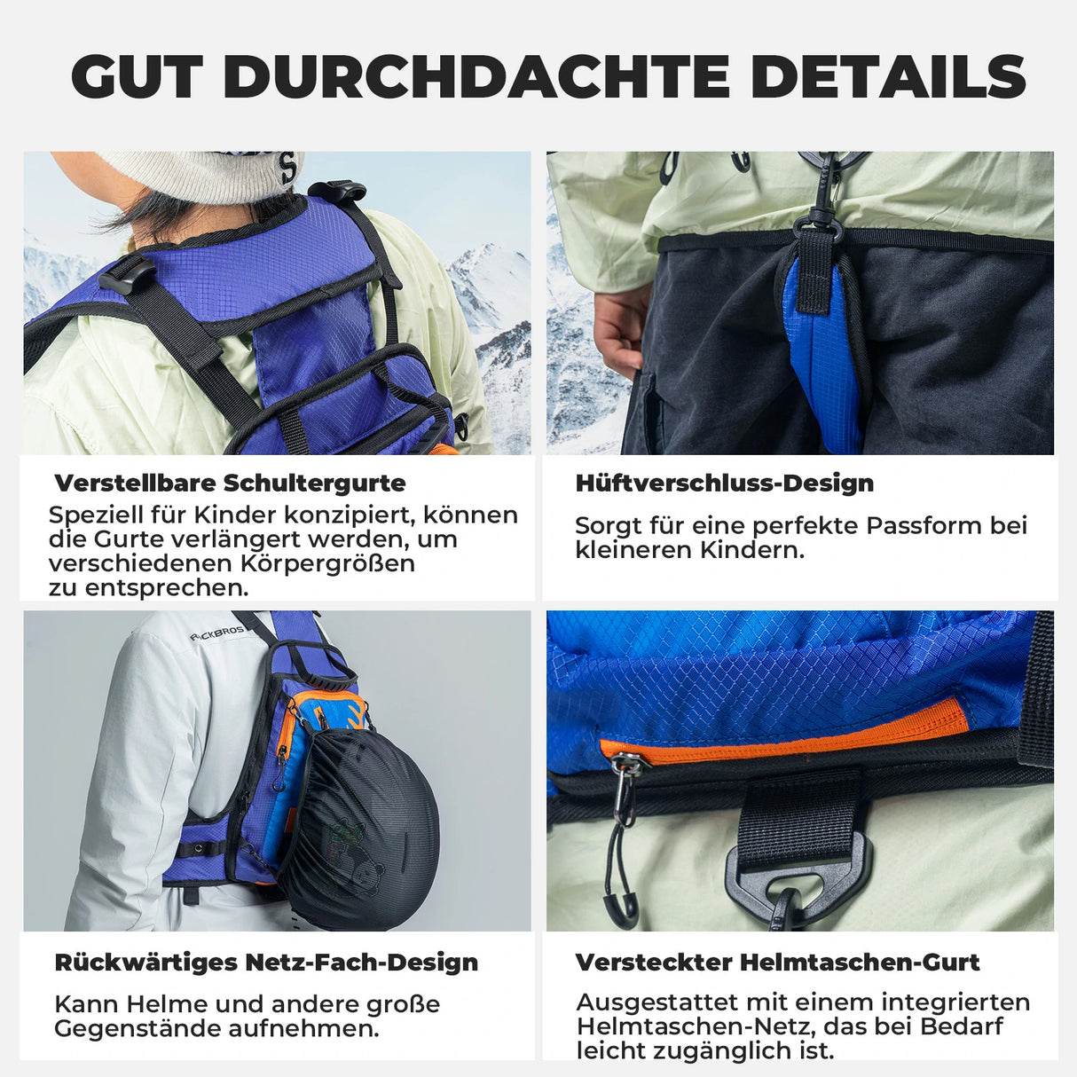 Qunature Ski‑Trainingsrucksack – Snowboard‑Geschirr