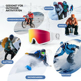 Skibrille – Anti‑Nebel, Doppellinsen, blendfrei