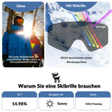 Skibrille – Anti‑Nebel, Doppellinsen, blendfrei