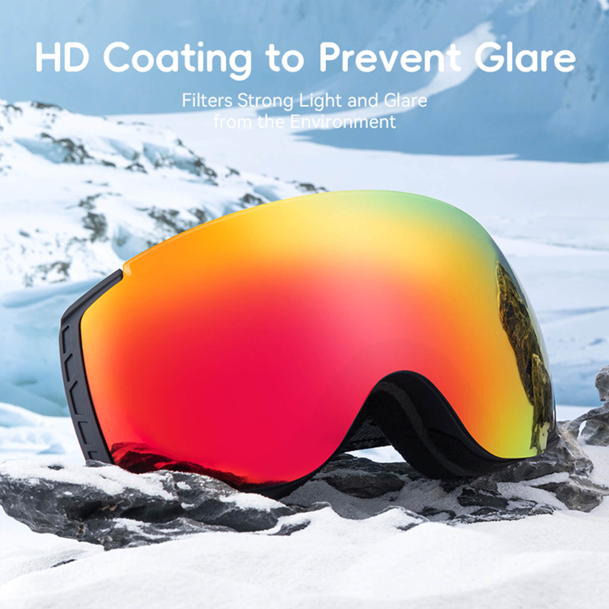 Qunature Antifog UV400 Skibrille für Brillenträger - ROCKBROS-EU