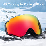 Qunature Antifog UV400 Skibrille für Brillenträger - ROCKBROS-EU