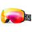 Qunature Skibrille Snowboardbrille Antifog UV400 f¨¹r Brillentr?ger #Color_Schwarz