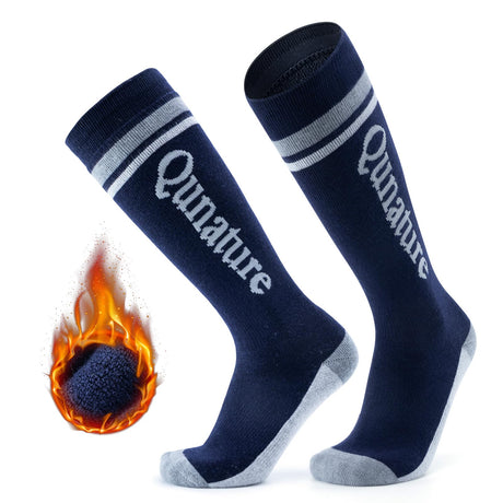Qunature Skisocken – Thermosocken aus Merinowolle für Winter-Sport