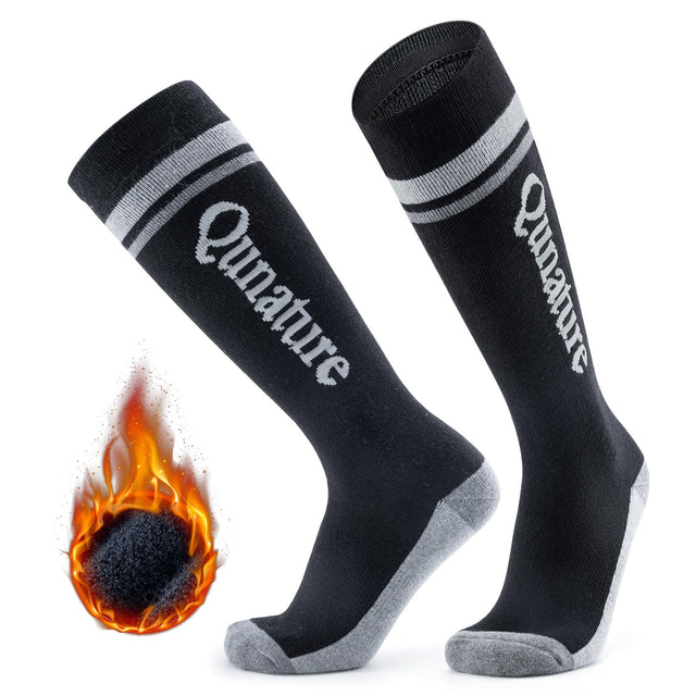 Qunature Skisocken – Thermosocken aus Merinowolle für Winter-Sport