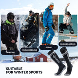 Qunature Skisocken – Thermosocken aus Merinowolle für Winter-Sport