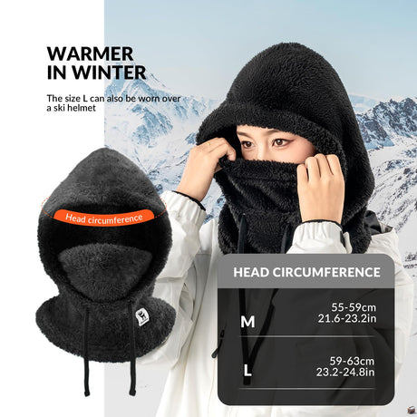 Qunature Sturmhaube Winter – Warme Balaclava Thermo Winddichte Sturmmaske Skimaske