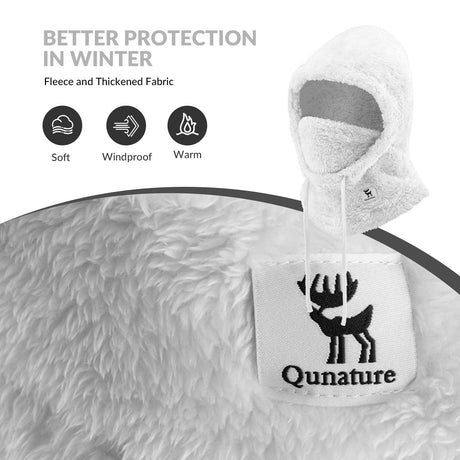 Qunature Sturmhaube Winter – Warme Balaclava Thermo Winddichte Sturmmaske Skimaske