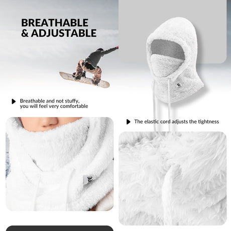 Qunature Sturmhaube Winter – Warme Balaclava Thermo Winddichte Sturmmaske Skimaske