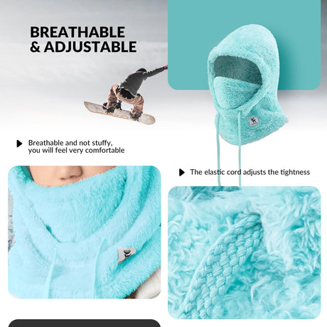 Qunature Sturmhaube Winter – Warme Balaclava Thermo Winddichte Sturmmaske Skimaske