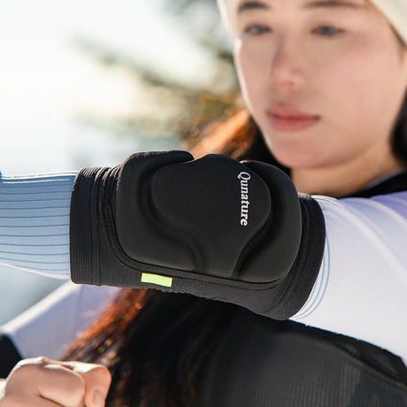 Qunature Verstellbare Weiche Ellenbogenschoner mit SBR Polster
