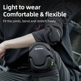 Qunature Verstellbare Weiche Ellenbogenschoner/Knieschoner mit SBR Polster