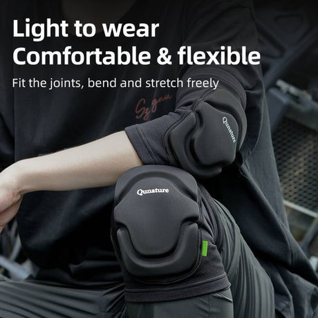 Qunature Verstellbare Weiche Ellenbogenschoner/Knieschoner mit SBR Polster