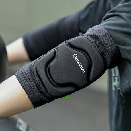 Qunature Verstellbare Weiche Ellenbogenschoner/Knieschoner mit SBR Polster