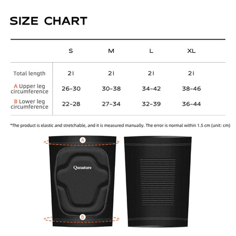 Qunature Verstellbare Weiche Knieschoner mit SBR Polster