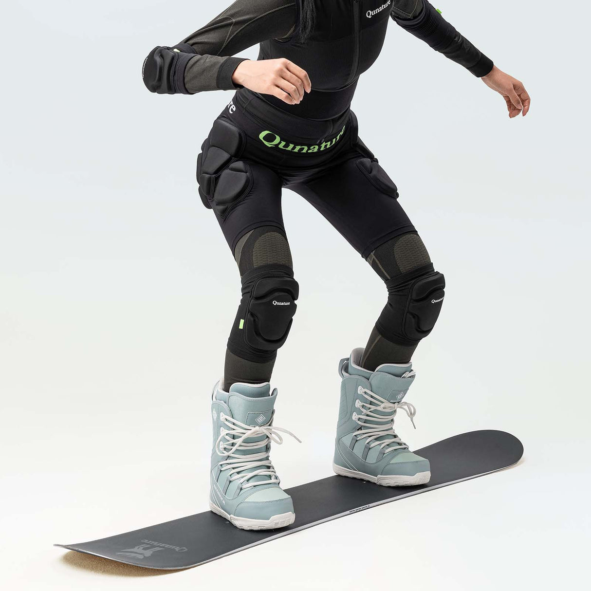 Qunature Verstellbare Weiche Knieschoner mit SBR Polster