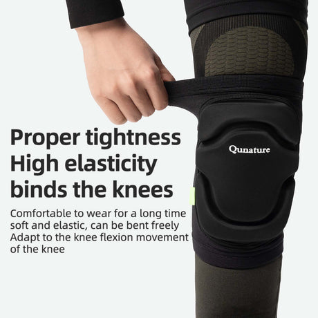 Qunature Verstellbare Weiche Knieschoner mit SBR Polster