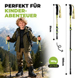 Qunature Kinder-Wanderstöcke – 51–100 cm verstellbar, Aluminium, 1  Stück
