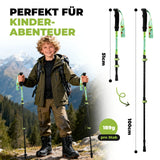 Qunature Kinder-Wanderstöcke – 51–100 cm verstellbar, Aluminium, 1  Stück