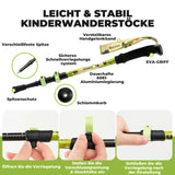 Qunature Kinder-Wanderstöcke – 51–100 cm verstellbar, Aluminium, 1  Stück