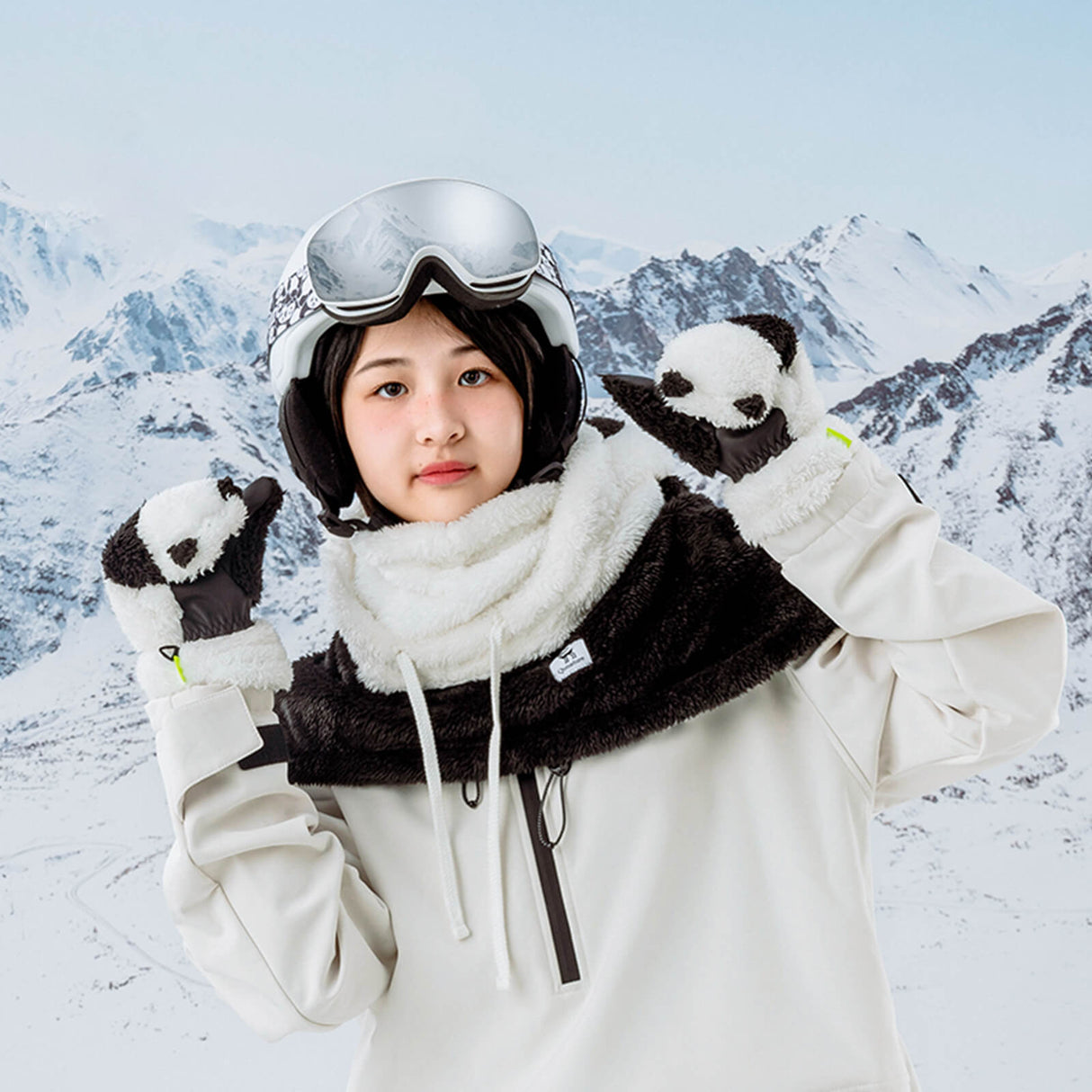 Qunature Winddichte Panda-Mütze für Kinder & Jugendliche - ROCKBROS-EU