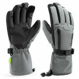 Qunature Winddichte Winterhandschuhe Ski/Fahrrad #Color_Grau