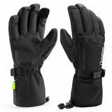 Qunature Winddichte Winterhandschuhe Ski/Fahrrad #Color_Schwarz