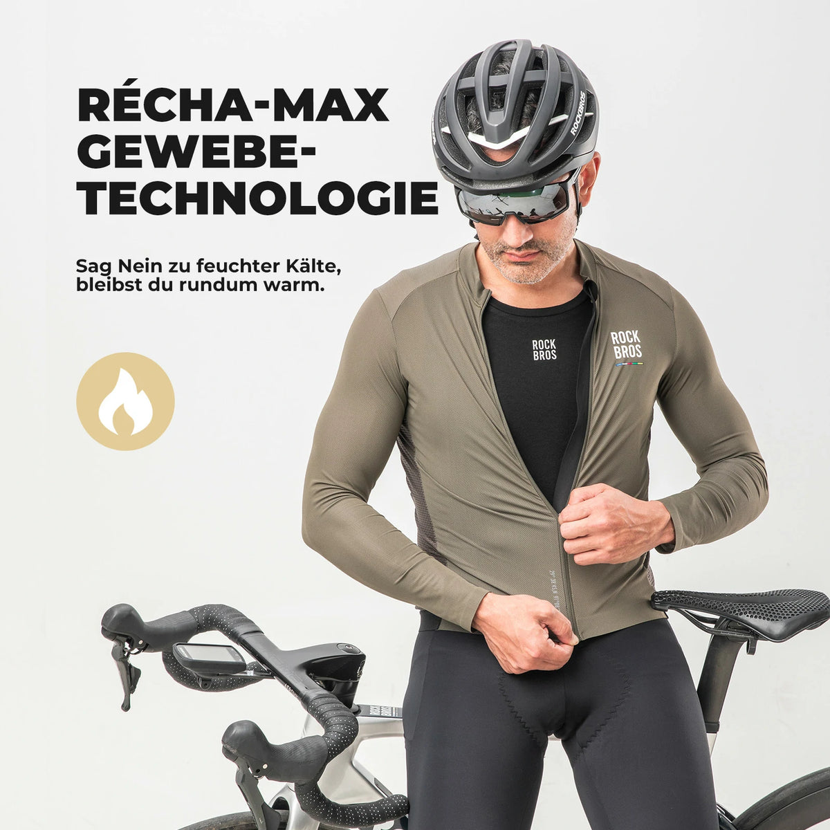 rennrad unterhemd ROAD TO SKY Ärmelloses Merino Fahrrad Unterhemd, Wärmendes Funktionssh –  ROCKBROS-DE
