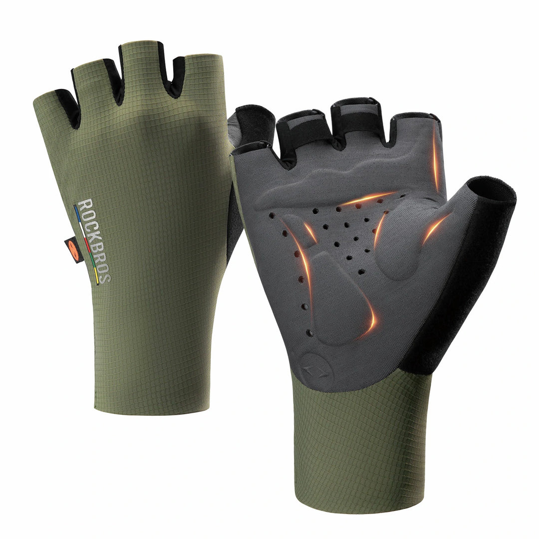 ROAD TO SKY Fahrradhandschuhe Halbfinger Gepolsterte Atmungsaktive – ROCKBROS-DE