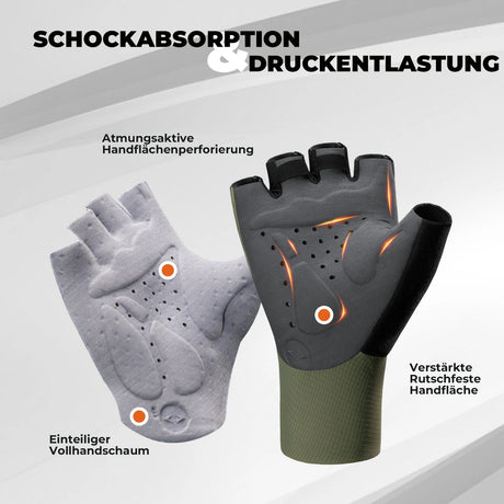 ROAD TO SKY Fahrradhandschuhe – Halbfinger, gepolstert & atmungsaktiv