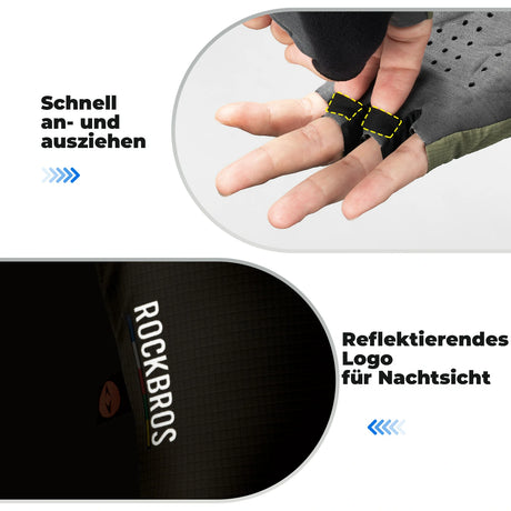 ROAD TO SKY Fahrradhandschuhe – Halbfinger, gepolstert & atmungsaktiv