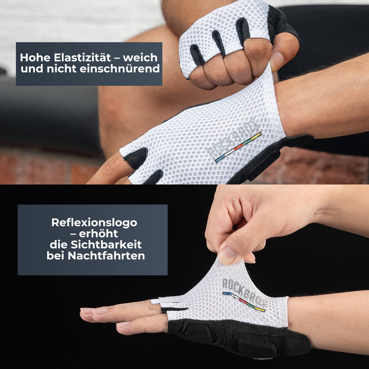 ROAD TO SKY Fahrradhandschuhe – Halbfinger mit Premium-Komfort!​