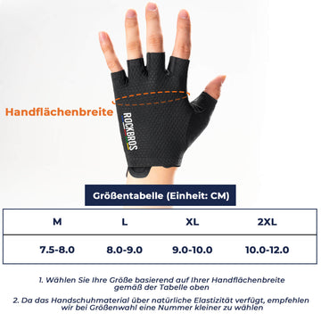 ROAD TO SKY Fahrradhandschuhe Halbfinger SBR Polsterung atmungsaktiv r – ROCKBROS-DE