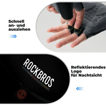 Fahrradhandschuhe Halbfinger, Gepolsterte Handschuhe