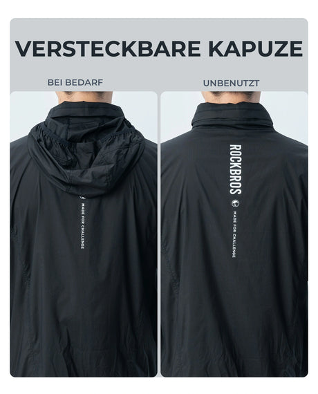 ROAD TO SKY Fahrradjacke Winter Winddicht Atmungsaktiv für MTB & Rennrad