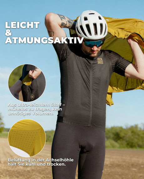 ROAD TO SKY Fahrradjacke Winter Winddicht Atmungsaktiv für MTB & Rennrad