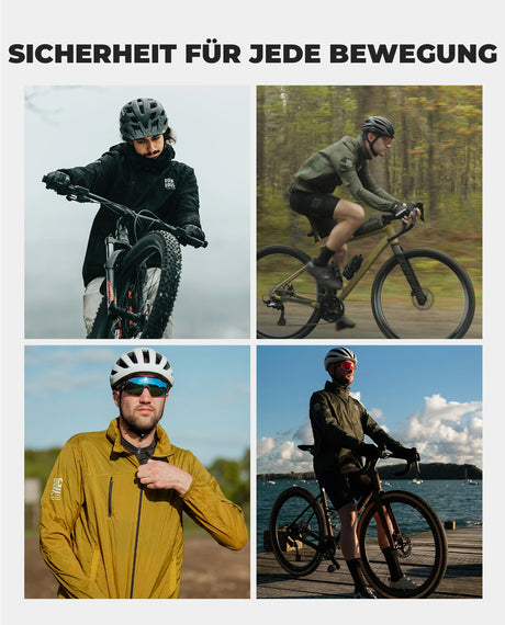 ROAD TO SKY Fahrradjacke Winter Winddicht Atmungsaktiv für MTB & Rennrad
