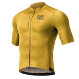 ROAD TO SKY Herren Kurzarm-Radtrikot Jersey für MTB & Rennrad-Gelb