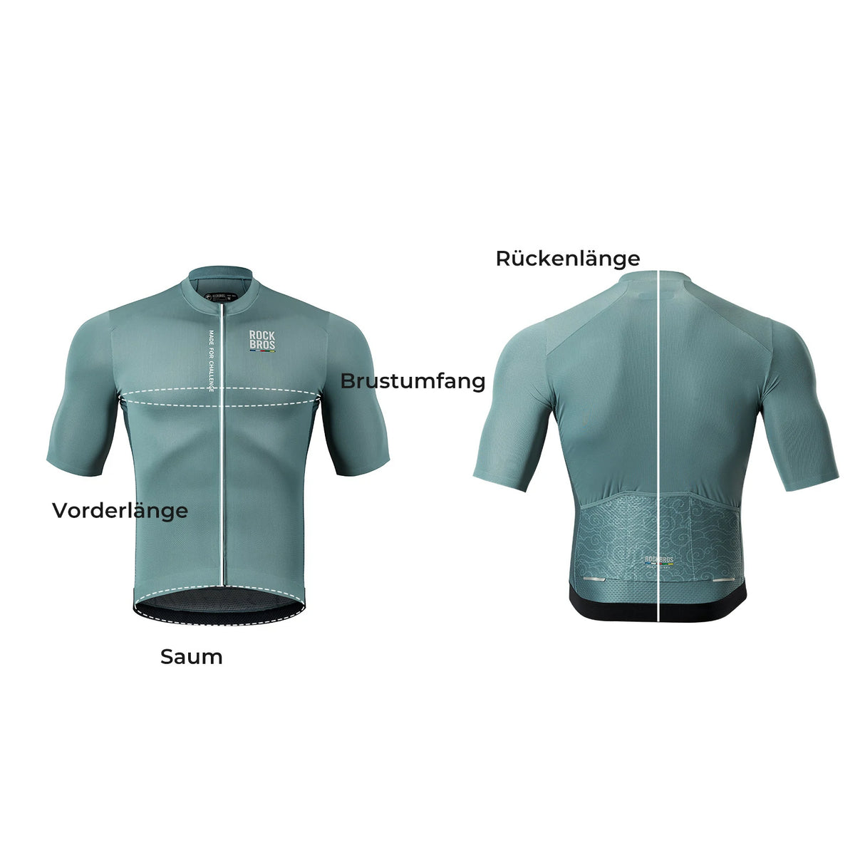 ROAD TO SKY Herren Kurzarm-Radtrikot Jersey für MTB & Rennrad-Gelb