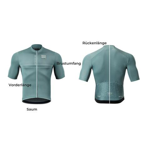 ROAD TO SKY Herren Kurzarm-Radtrikot Jersey für MTB & Rennrad-Gelb