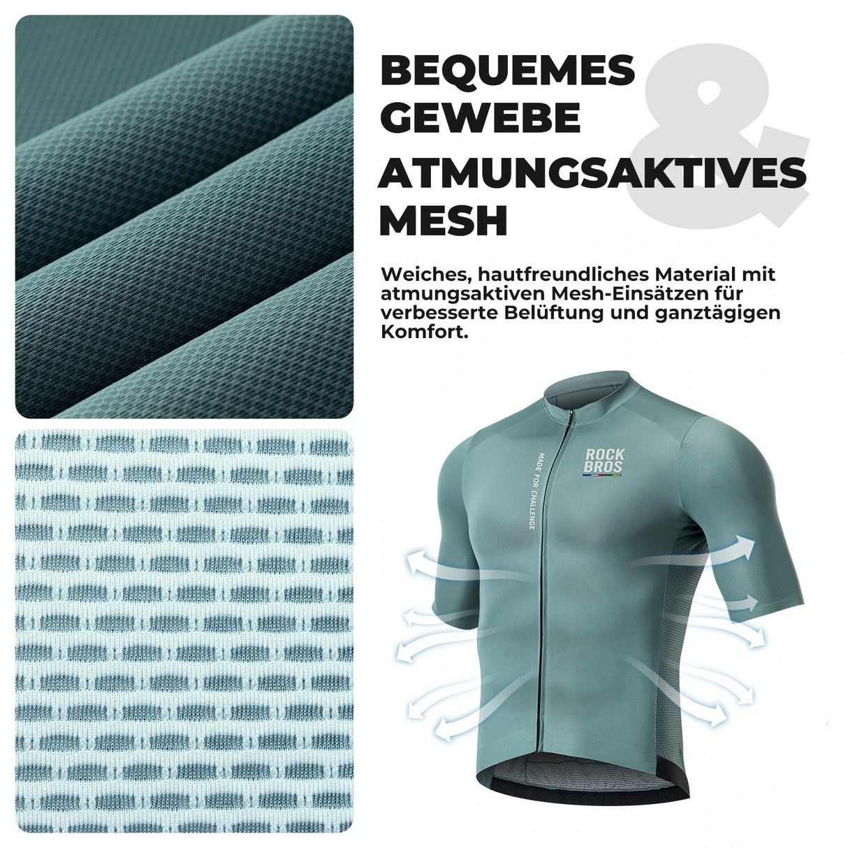 ROAD TO SKY Herren Kurzarm-Radtrikot Jersey für MTB & Rennrad-Gelb