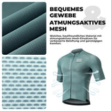 ROAD TO SKY Herren Kurzarm-Radtrikot Jersey für MTB & Rennrad-Gelb